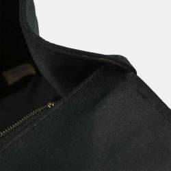 Pre Owned Chanel Black Satin Handbag