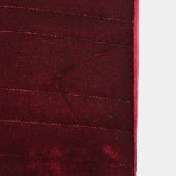 Pre Owned Chanel Bordeaux Velvet Mademoiselle Chain Handbag