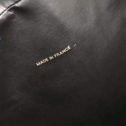 Pre Owned Chanel Black Calfskin Travel Bowling Bag