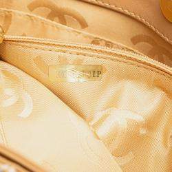Pre Owned Chanel Brown Small CC Calfskin Wild Stitch Tote