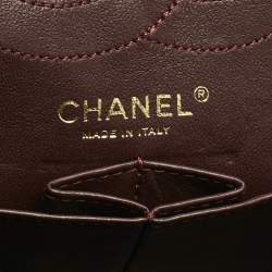 Pre Owned Chanel Black Quilted Aged Leather Classic 226 Reissue 2.55 Flap Bag