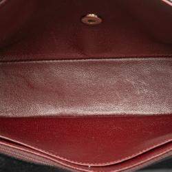 Pre Owned Chanel Black Quilted Lambskin Half Moon Single Flap