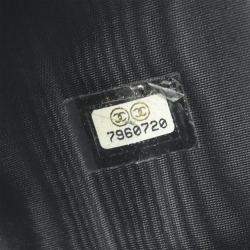 Pre Owned Chanel Black Calfskin Trifold Wallet
