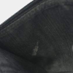 Pre Owned Chanel Black Calfskin Trifold Wallet