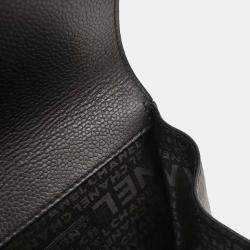 Pre Owned Chanel Black Calfskin Handbag