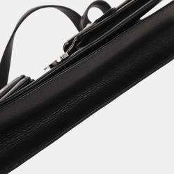 Pre Owned Chanel Black Calfskin Handbag