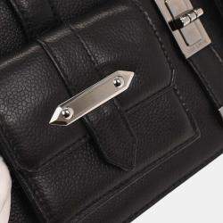 Pre Owned Chanel Black Calfskin Handbag