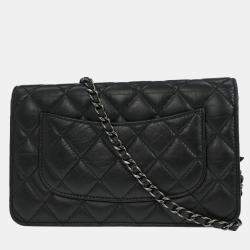 Pre Owned Chanel Calfskin Mademoiselle Lock Icon WOC Wallet on Chain Shoulder Bag