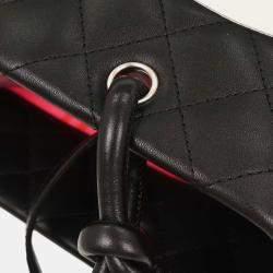 Pre Owned Chanel Black Calfskin Cambon Ligne Tote Handbag