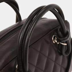 Pre Owned Chanel Brown Calfskin Cambon Ligne Bowling Bag