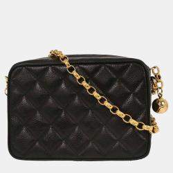 Pre Owned Chanel Black Calfskin Camera Bag Mini