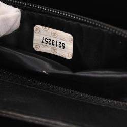 Pre Owned Chanel Black Calfskin Handbag
