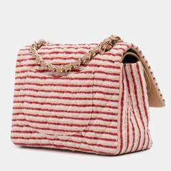 Pre Owned Chanel Multicolor Medium Classic Jersey Coco Sailor Double Flap