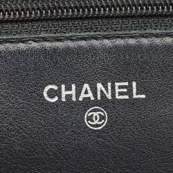 Pre Owned Chanel Black Caviar Leather CC WOC Bag