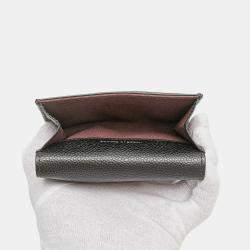 Pre Owned Chanel CC Quilted Caviar Flap Card Holder Wallet