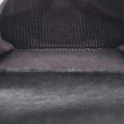 Pre Owned Chanel Black CC Quilted Lambskin Compact Bifold Wallet