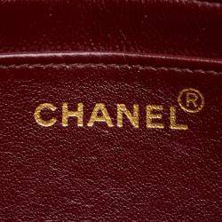 Pre Owned Chanel Matelasse Diana 22 Coco Mark Black Lambskin Shoulder Bag 