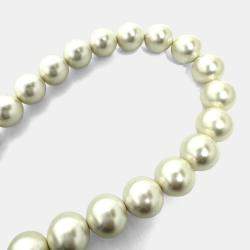 Pre Owned Chanel Cc Coco Mark Pearl Black Lambskin Long Chain Wallet