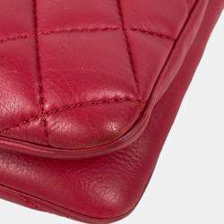 Pre Owned Chanel Handbag  Shoulder Bag  Cc  Coco Mark  Matelasse  Quilted  2-Way Chain  Tote Lambskin  Pink