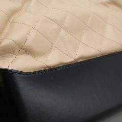 Pre Owned Chanel Gabrielle De Chanel Matelasse Large Hobo Chain Shoulder Bag In Two-Tone Calfskin Pink Beige