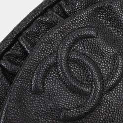 Pre Owned Chanel Black Calfskin Half-Moon WOC Wallet On Chain