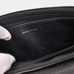 Pre Owned Chanel Black Calfskin Half-Moon WOC Wallet On Chain