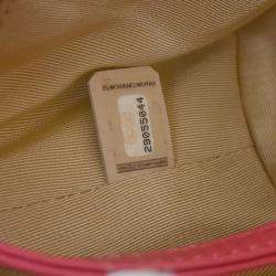 Pre Owned Chanel Pink Rattan Calfskin Small Gabrielle Shoulder Bag