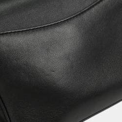 Pre Owned Chanel Black Lambskin Shoulder Bag