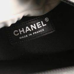 Pre Owned Chanel Black Calfskin Bowling Bag