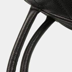 Pre Owned Chanel Black Calfskin Bowling Bag