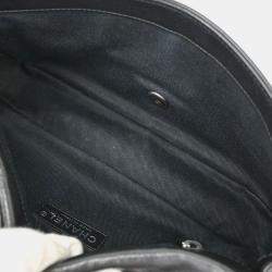 Pre Owned Chanel Black Calfskin Icon Shoulder Bag