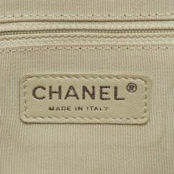 Pre Owned Chanel Blue Quilted Leather CC Flap Chain Around Bag