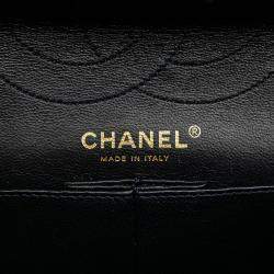 Pre Owned Chanel Blue Reissue 2.55 Quilted Denim Double Flap 226