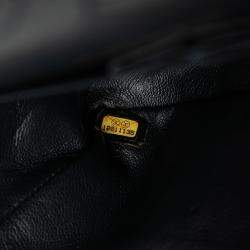 Pre Owned Chanel Blue Reissue 2.55 Quilted Denim Double Flap 226