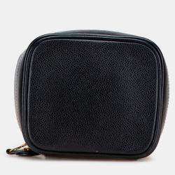 Pre Owned Chanel Black CC Caviar Vanity Bag