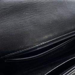 Pre Owned Chanel Full Flap Matelasse Black Lambskin Shoulder Bag