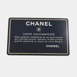 Pre Owned Chanel Cc Logo Chaintote Bag Black Lambskin
