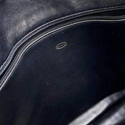Pre Owned Chanel Cc Logo Chaintote Bag Black Lambskin