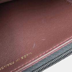 Pre Owned Chanel Matelasse Chain Wallet Black Lambskin