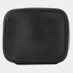 Pre Owned Chanel Vanity Bag Black Caviar Leather