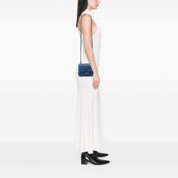 مملوكة مسبقًا Chanel Blue Mini Square Classic Lambskin Single Flap