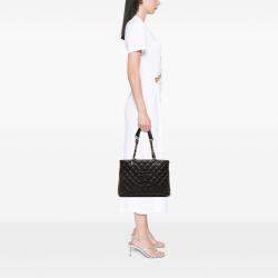 Pre Owned Chanel Black Caviar Grand Shopping Tote