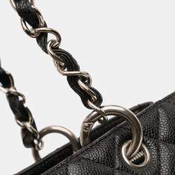 Pre Owned Chanel Black Caviar Grand Shopping Tote