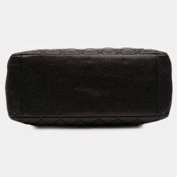 Pre Owned Chanel Black Caviar Grand Shopping Tote