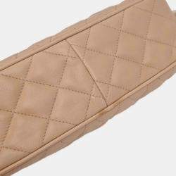 Pre Owned Chanel Beige Lambskin Camera Bag Small