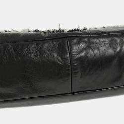Pre Owned Chanel Black Lambskin Shoulder Bag
