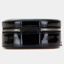 Pre Owned Chanel Black Patent Round As Earth Bag