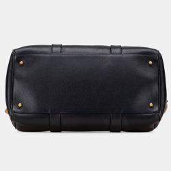 Pre Owned Chanel Black CC Caviar Boston Bag