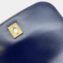 Pre Owned Chanel Paris-Le19M My Sweet CC Flap Blue Leather Shoulder Bag