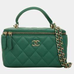 Pre Owned Chanel Classic Small Vanity Case Bag